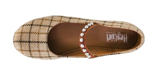 Corkys Footwear Hey Girl Women's Tea Time Flats - Featuring a Pearl-Adorned Elastic Strap, Luxurious Comfort, Sophisticated Design, and Versatile Elegance4