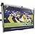 Outdoor TV Cover 40, 42, 43 inch - WITH FRONT FLAP - Weatherproof, Waterproof protection, Soft Interior, With Bottom cover - Gray