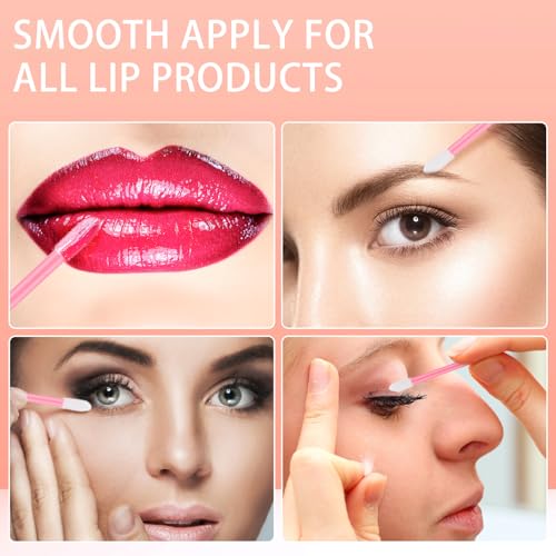 image for GEMSANVA 240 Pieces Disposable Lip Wands Lip Brushes,Lipstick Applicat