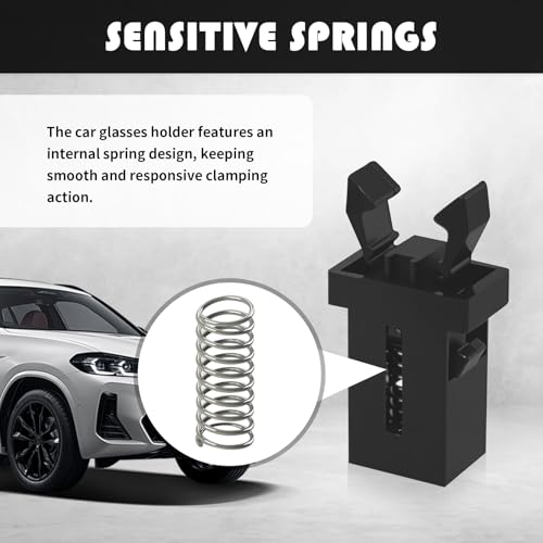 VKQTS 2PCS Car Sunglass Holder Catch Latch,Self-Locking Cars Overhead Console Roof Clips for Replacement of Broken Parts,Durable Cars Glasses Holder Lock Clips Car Accessories - Thumbnail 5