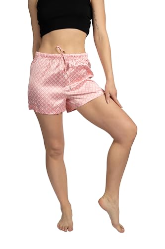 TAHARI Women's 2-Pack Satin Drawstring Pajama Lounge Shorts2