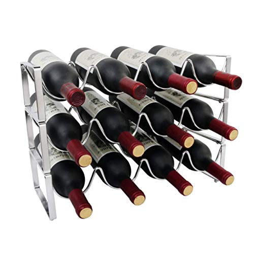 Soporte para botellas apilable de acero inoxidable miniatura 1