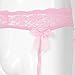 easyforever Women Lace Mesh Garter Belts Lace Suspender Belts for Thigh High Stockings Pink Type B One Size