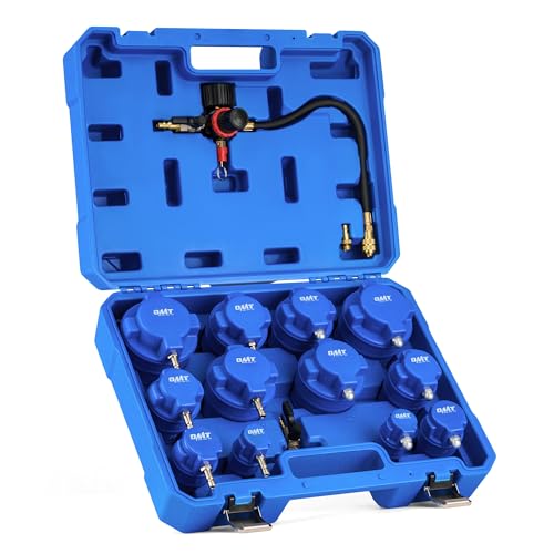 Orion Motor Tech Turbo Boost Leak Tester Set, Turbo System Leakage Tester Kit with Smoke Adapter 6 Pairs of Stepped Adapters 1.2