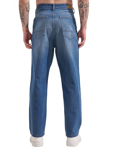 Image of Highlander Men's Straight Relaxed Fit Jeans | Stretchable | Everyday Comfort & Style| Jeans for Man|Premium Cotton Blend