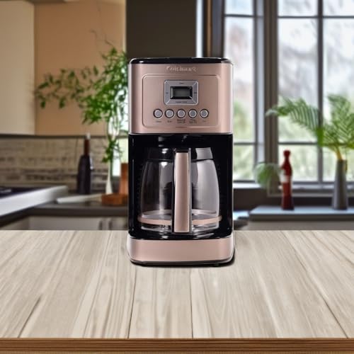 Image of Cuisinart Coffee Maker, 14-Cup Glass Carafe, Fully Automatic for Brew Strength Control & 1-4 Cup Setting, Stainless Steel, DCC-3200UMB, Umber