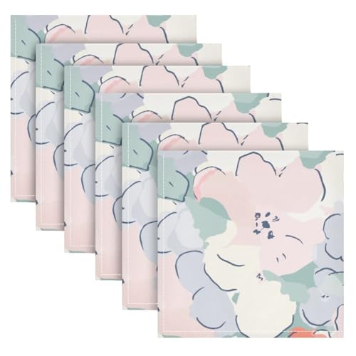 Set de 6 Servilletas de Tela Decorativas Wildflowers 20x20in miniatura 2
