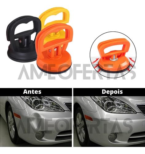Kit com 3 Unidades de Reparo Para Amassados: Extrator de Ventosa Para Remoção de Amassados no Carro,