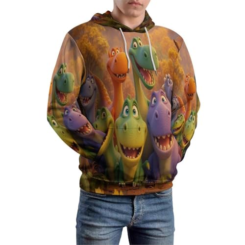 Sweat dinosaure 3D Harajuku, idée cadeau originale pour passionnés de streetwear et style pop