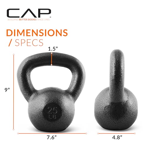 Image of CAP Barbell Cast Iron Kettlebell - Singles and Sets, Multiple Weight Choices