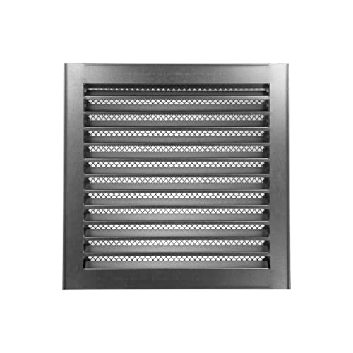 Vent Systems 12" x 12" Inch Register Vent Cover - Square Galvanized Air Vent Covers - Grille Cover, Built-in Screen Mesh - Air Return Vent Cover, Wall Vent Cover for Outside, Home Office, Kitchen by Vent Systems - Used condition - Image 6