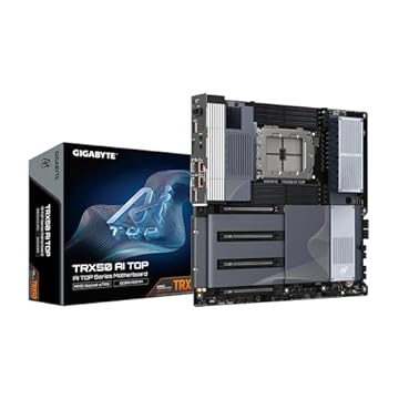 GIGABYTE Placa mãe TRX50 AI TOP sTR5 AMD TRX50 EATX - DDR5, PCIe 5.0 M.2, PCIe 5.0, USB4 Type-C, Wi-Fi 7, Marvell 10GbE