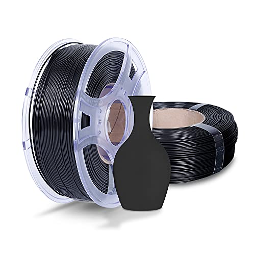 NOVA3D Filament PLA+ 1,75 mm pour imprimante 3D et stylos 3D, PLA+ tolérance de filament pour imprimante 3D, précision +/- 0,02 mm, noir, 2 x 1 kg Cover