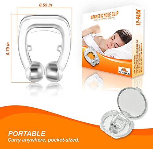 Hsthe Sea 12 Pack Magnetic Anti Snore Clip Reusable Snoring Device Effective Snoring Solution - Image 2