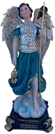 Miniatura 4 de misantuario Juego de 3 Arcángeles de San Miguel, San Gabriel, San Rafael de 8 pulgadas de alto, 3 arcángeles, figura de resina religiosa