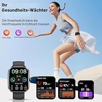 Smartwatch Herren Damen, 1.91''HD Fitnessuhr Sportuhr mit Bluetooth Anrufe – Ansicht 3