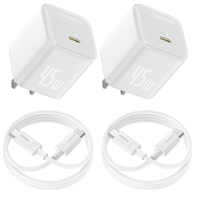 Baseus 45W GaN Charger (2-Pack, Dual USB-C)