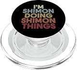 Shimon Name Shimon Personalized Name First Given PopSockets PopGrip para MagSafe