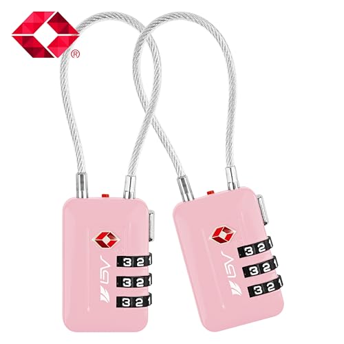 image for BV TSA Accepted Luggage Travel Lock, Set-Your-Own Combination Lock for