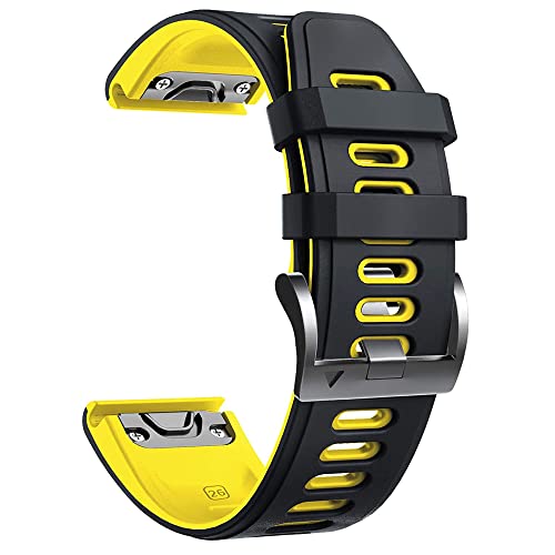 Bracelet silicone Garmin Fenix 6 Pro et Enduro à système d'attache rapide