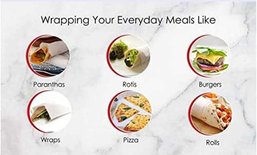 Image of Finishwrap Food Wrapping Butter Paper| Multipurpose Greaseproof Microwave, Oven Safe & Food Grade Butter Papers| Printed Food Wrapping Butter Paper Roll 1 Kg (100 Meter) (Pack of 1)