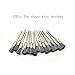 15 Pcs Pen Shape Stainless Steel Wire Brushes Wheel 1/8'' Mandrel Rust Removed Polishing Wheel for Dremel Rotary Tool