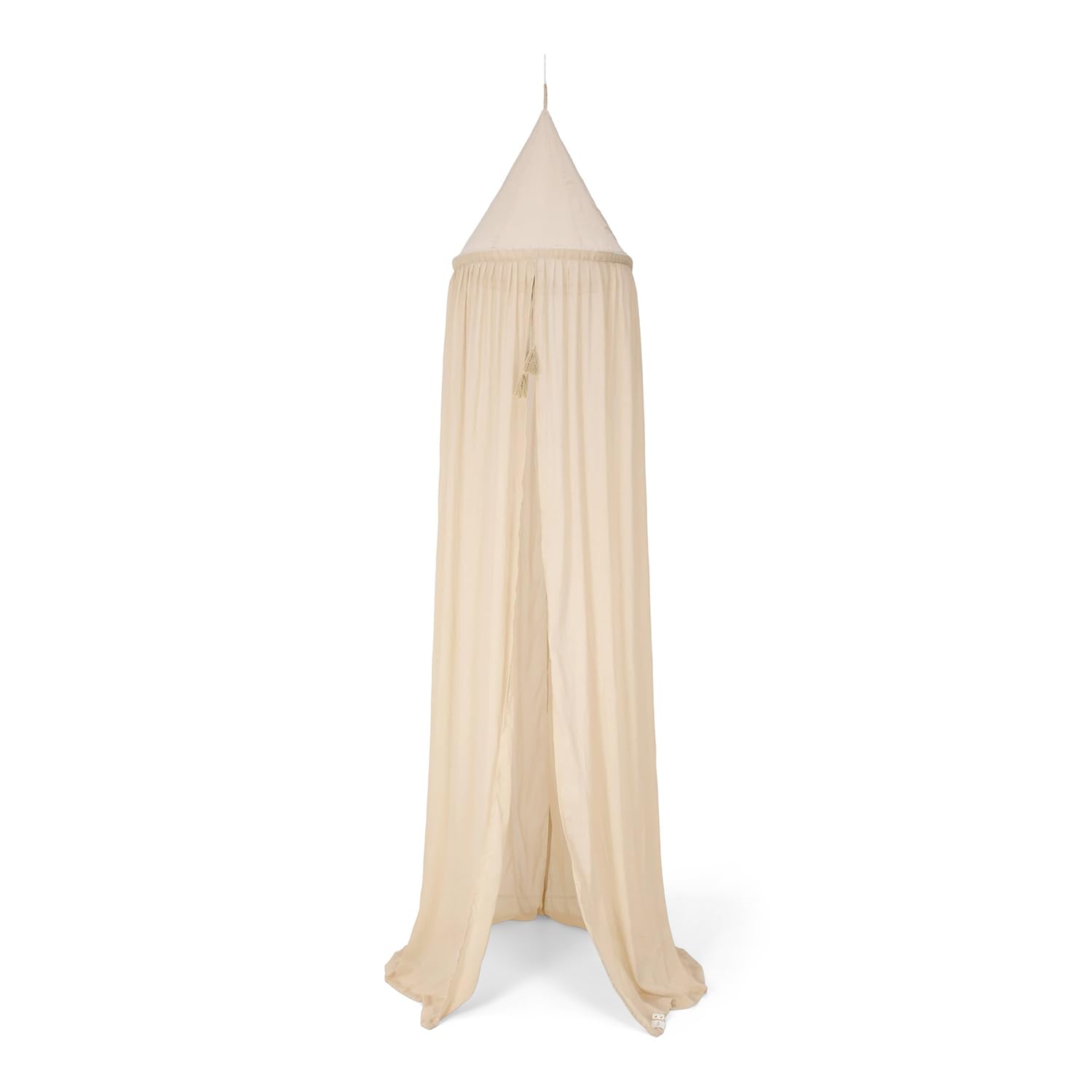 Little Dutch Baldachin Betthimmel Moskitonetz - Kinderzimmer Baby Kinder Himmelbett Vorhang für Babybett Kinderbett Spielzimmer Schlafzimmer Ankleidezimmer (250 cm) - Pure Soft Beige