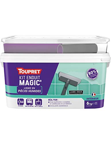 Toupret Kit Enduit Magic'pièces Humides Pâte 6 Kg
