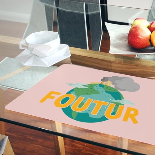 Napperons de table rose grand format pour protéger les meubles avec style - 6