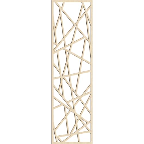 Image of Conway Decorative Pierced Fretwork Wood Wall Panels, 33 3 /8 inchW x 84 3 /8 inchH x 1 /4 inchT, Birch