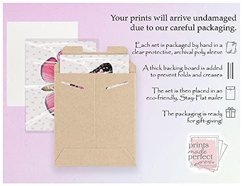 Miniatura 3 de Butterfly Wall Art Prints - Watercolor Pink Butterflies Decor - (Set of 8) - 5x7 - Unframed