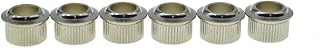 Dopro Solid Brass 10.2mm Round Vintage Guitar Tuner Conversion Bushings 3/8" Tuning Machine Conversion Adapter Ferrules Upgraded Version 6.5mm I.D. Nickel