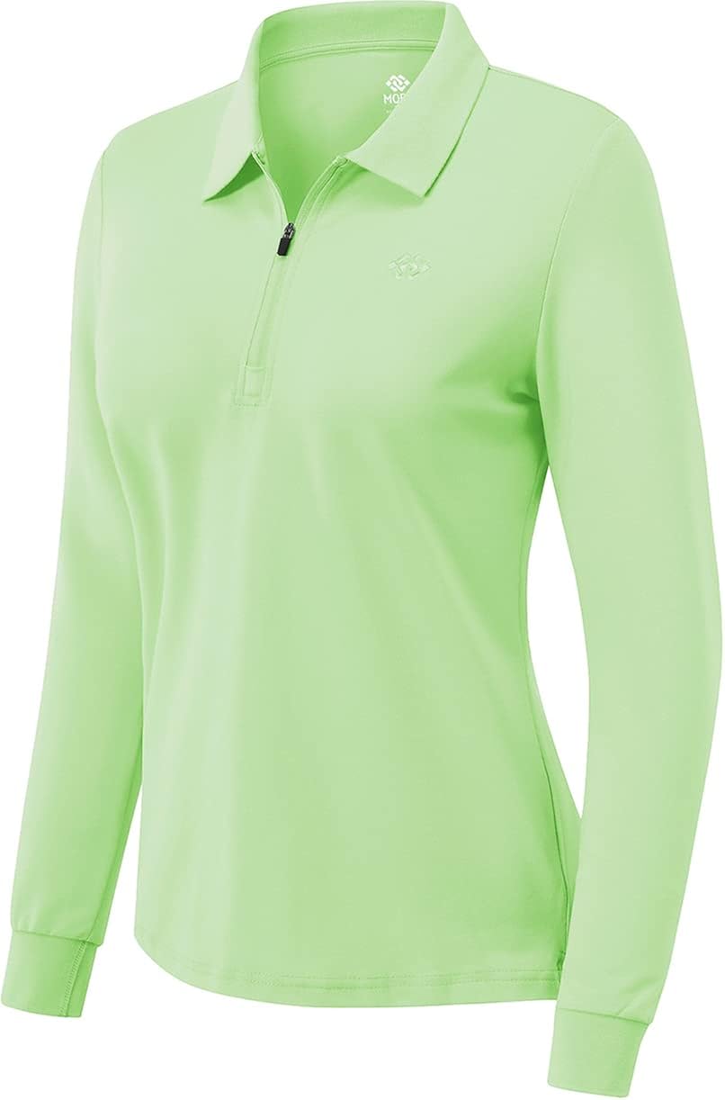 Women Long Sleeve Golf Polo Shirts UPF 50+ Sun Protection Ladies Golf Tops for Tennis Bussiness : Sports & Outdoors