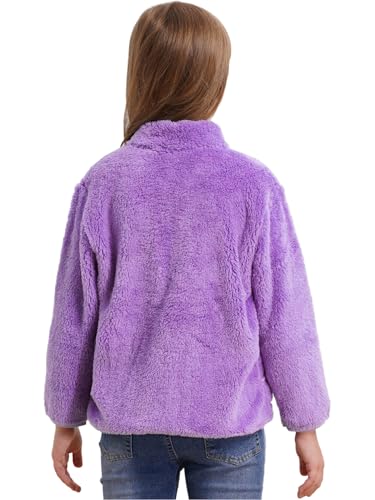 Aislor Boys Girls Warm Fleece Jacket Kids Long Sleeve Sherpa Full Zip Sweatshirt Coat Outwear Winter Cardigan Snowsuit2