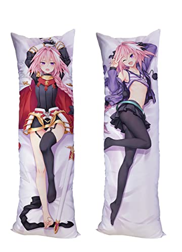 Fate Apocrypha Rider Astolfo Cushion Cover Pillow Case Peach Skin 150x50cm (59in x 19.6in) Pillowcase