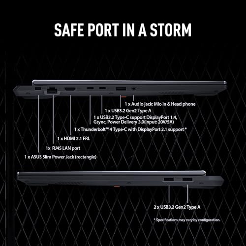 Image of ASUS TUF F16 16 inch Gaming Laptop, WUXGA 165Hz Screen, GeForce RTX 5060 8GB GDDR7, 14th Generation Intel i7-14650HX 16 Cores, 32GB DDR5+4TB SSD, Wi-Fi 6E, Thunderbolt 4, HDMI 2.1, Win11 Pro