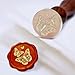 Hobbspring 1pc Vintage Wax Seal Stamp Butterflies Sealing Wax Stamp 25mm Removable Brass Stamp Head with Wooden Handle for Envelopes Invitations Wedding Embellishment Bottle Decoration