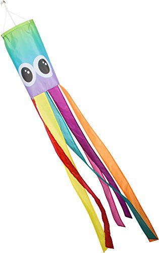 Trademark Innovations Breezy and Whimsical Multi-Color Octopus Windsock