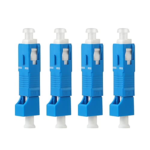 Moocci 4 piezas adaptador fibra óptica LC a SC híbrido miniatura 1