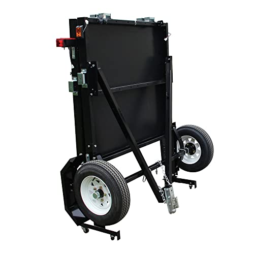 DK2 4 x 8 Single Axle Folding Utility Trailer, Load Capacity 1450 lb, Deck Length 8 ft, Deck Width 4 ft, Model# MFT4X8