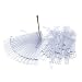 KADS 50tips/packIvory Clear Plastic Flase Nail Art Tips Stick Display Practice Fan Board&Nail Art Display transparent color