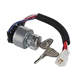 MIDIYA TC020-31820 Kubota Ignition Starter Switch with 3 Position 4 Connection termials 2 Keys for...
