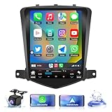 5GWiFi Upgrade Car Stereo Radio for Chevrolet Chevy Cruze 2009-2015 - Wireless Carplay and Android Auto GPS Navigation - 4GB+32GB 10.4inch T-Style Touchscreen Bluetooth RDS FM SWC