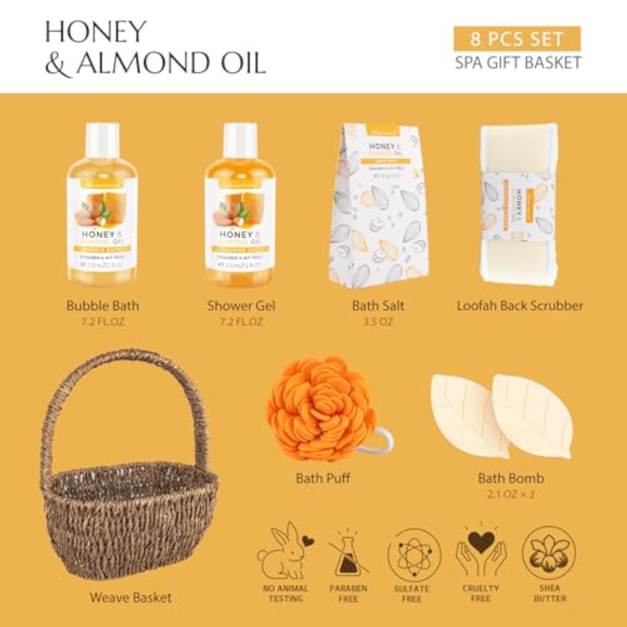 Bath Spa Gift Basket for Women & Men