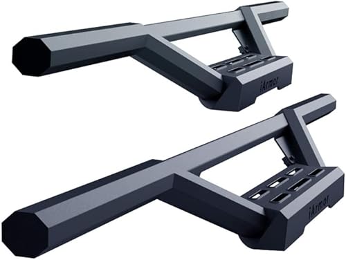 APS Estribos de acero inoxidable para caídas compatibles con Ford F150 2015-2023 cabina regular y F-250 F-350 Super Duty 2017-2022