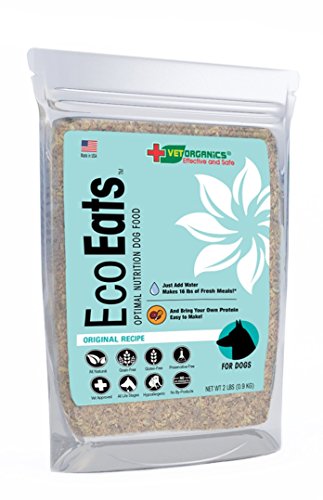 EcoEats Original Recipe Dehydrated Grain Free Dog Food. All-Natural, Healthy, Easy-to-Make. Bring Your Own Protein. Grain-Free Nutritious Dog Food with No Fillers or Preservatives. (2 lb Bag Makes 16