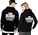 Produktbild Friend Shirts King Queen Pärchen Partner Hoodie Pullover Wunsch Datum Couple Geschenk - Schwarz L