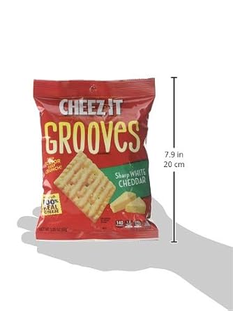 Pringles Cheddar Crackers, Sharp White, (Pack of 6)
