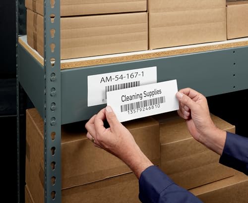 Image of Avery Durable White Cover Up ID Labels for Laser Printers, 3.25 x 8.375, Pack of 150 (61531)