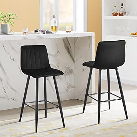 Tabourets de Bar LEMROE Velours Cover